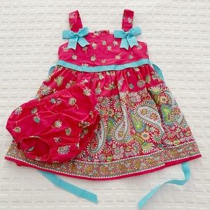 Pink Paisley Jessica Ann Baby Girl Dress size 18m